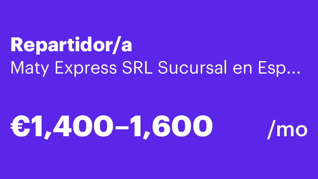 Repartidor/a
