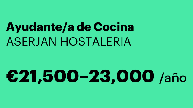 Ayudante/a de Cocina