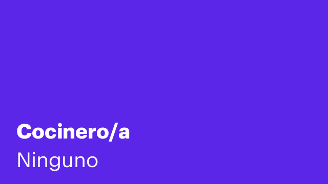 Cocinero/a