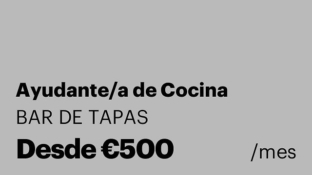 Ayudante/a de Cocina