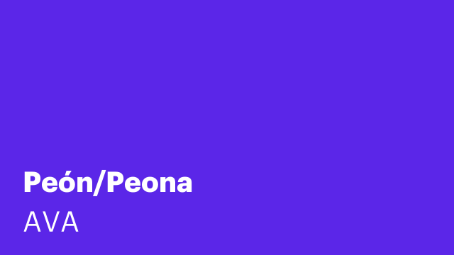 Peón/Peona