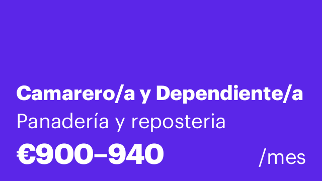 Camarero/a y Dependiente/a