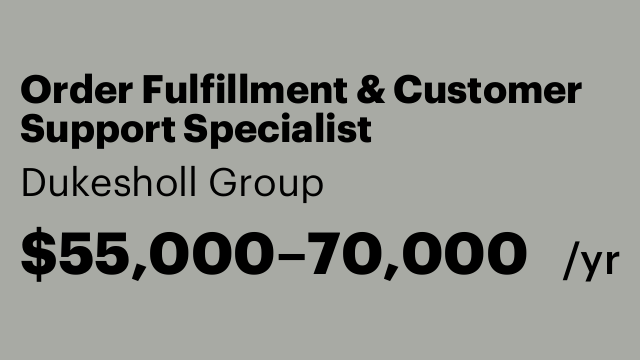 Order Fulfillment & Customer Support Specialist