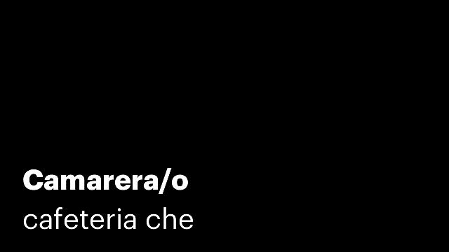 Camarera/o