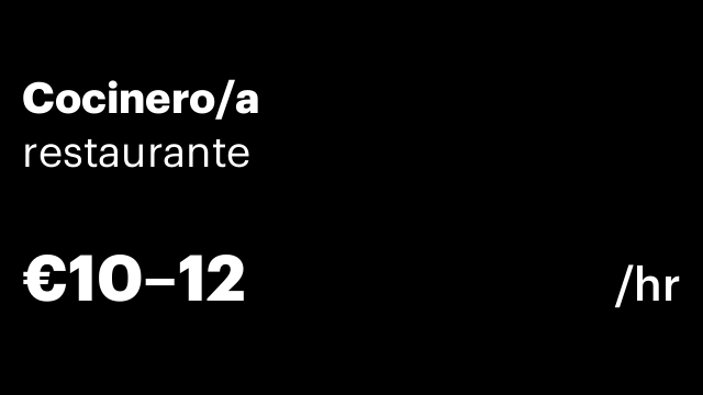 Cocinero/a