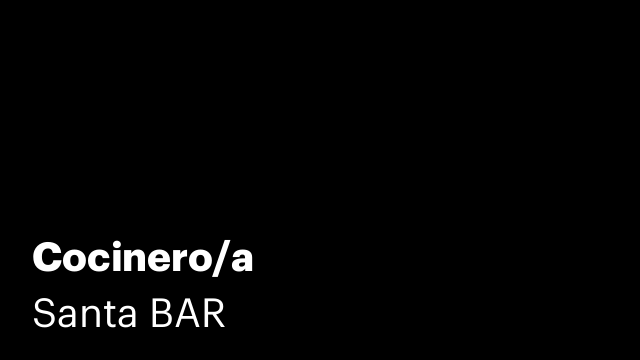 Cocinero/a