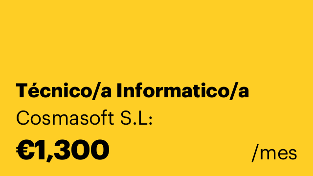Técnico/a Informatico/a