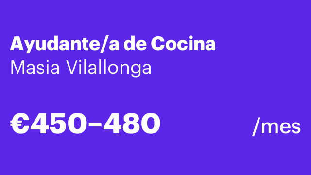 Ayudante/a de Cocina