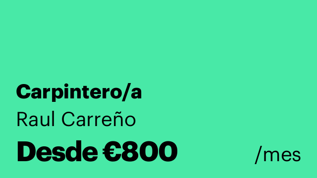 Carpintero/a