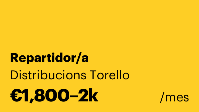 Repartidor/a