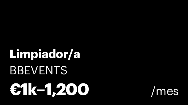 Limpiador/a