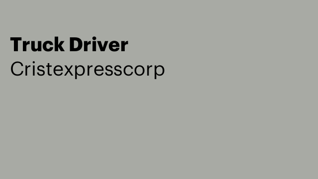 Truck Driver