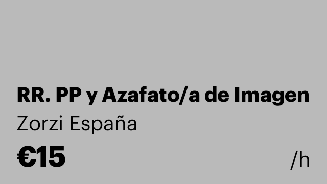 RR. PP y Azafato/a de Imagen