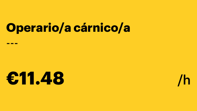 Operario/a cárnico/a