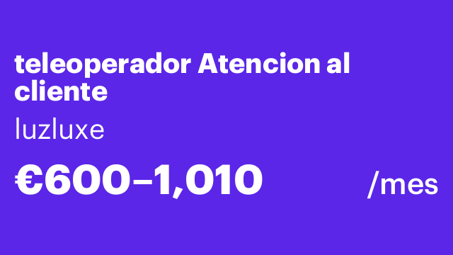 teleoperador Atencion al cliente