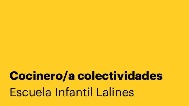 Cocinero/a colectividades