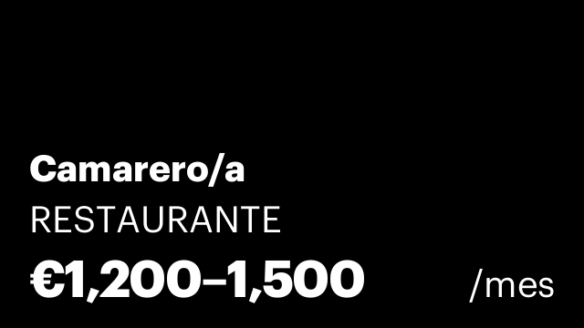 Camarero/a
