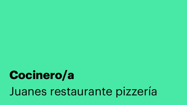 Cocinero/a