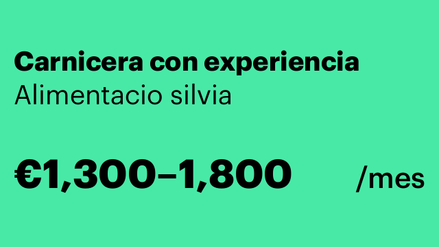Carnicera con experiencia