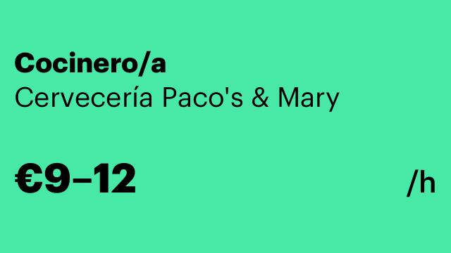 Cocinero/a