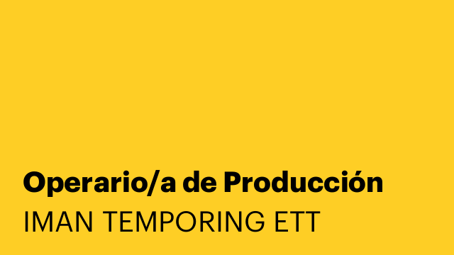 Operario/a de Producción