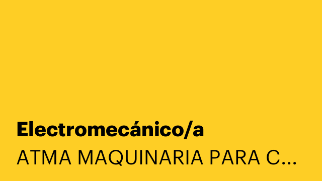 Electromecánico/a