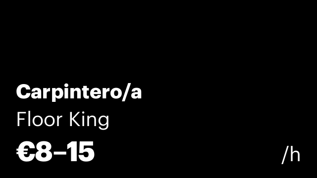 Carpintero/a