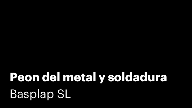 Peon del metal y soldadura