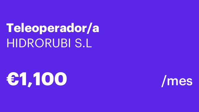 Teleoperador/a