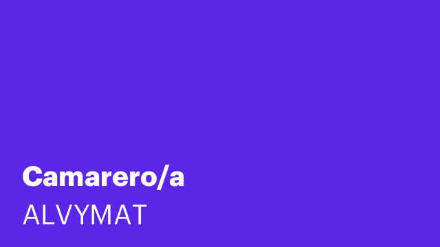 Camarero/a