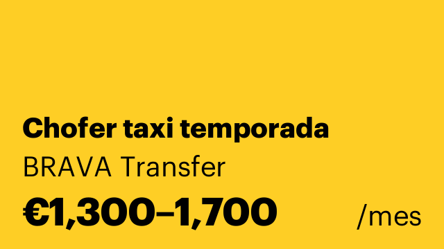 Chofer taxi temporada