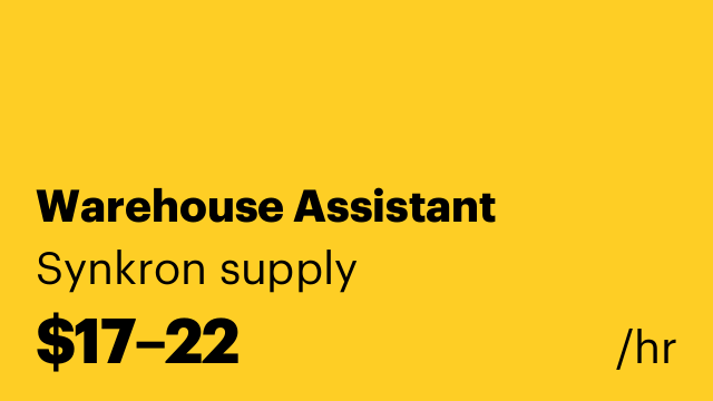 Warehouse Assistant