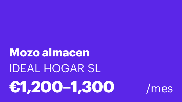 Mozo almacen