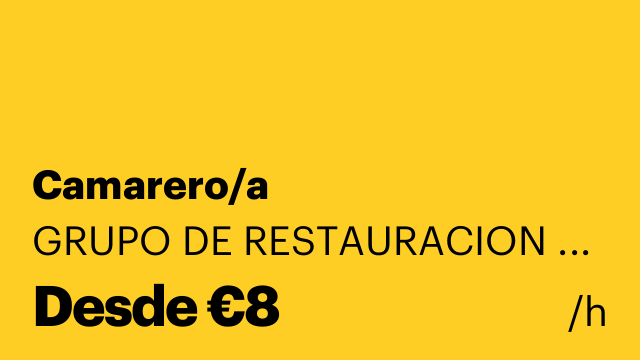 Camarero/a