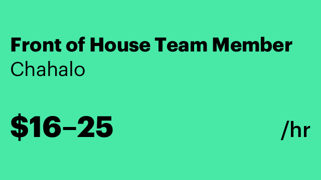 Front of House Team Member