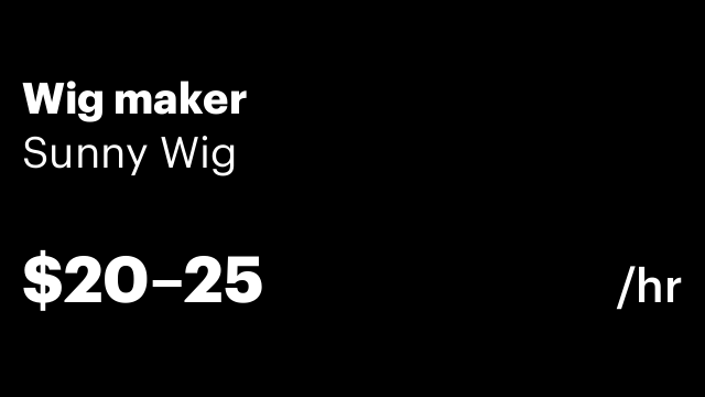 Wig maker