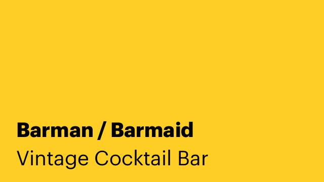 Barman / Barmaid