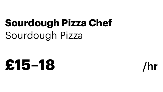 Sourdough Pizza Chef