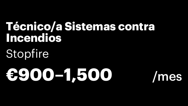 Técnico/a Sistemas contra Incendios