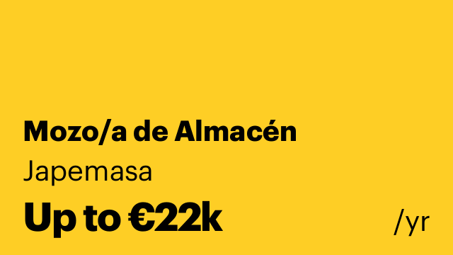 Mozo/a de Almacén