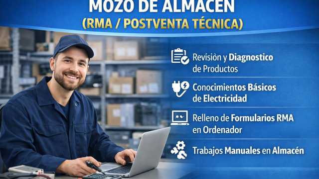 Mozo de Almacén (RMA / Postventa Técnica)
