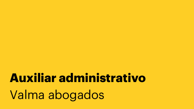 Auxiliar administrativo