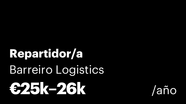 Repartidor/a