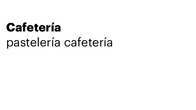 Cafetería