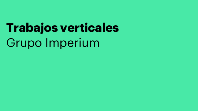 Trabajos verticales