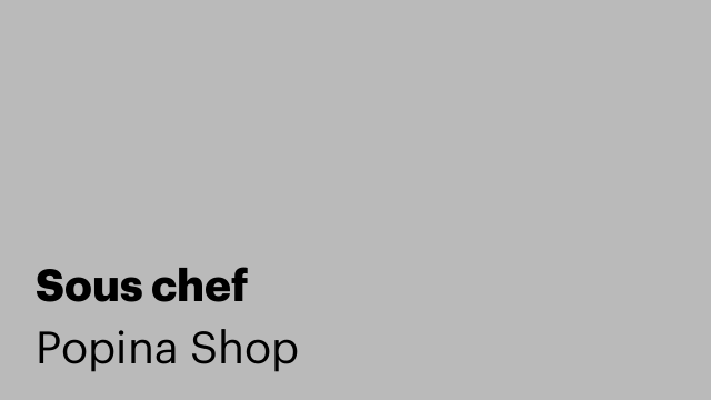 Sous chef