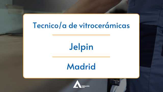 Técnico/a de vitrocerámicas