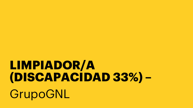 LIMPIADOR/A (DISCAPACIDAD 33%) – PARETS DEL VALLÉS