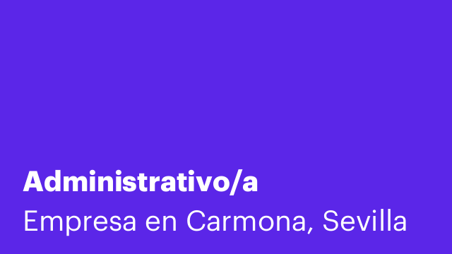 Administrativo/a