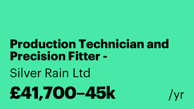 Production Technician and Precision Fitter - Personalised Metal and Wood